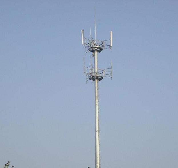 Telecom Monopole Steel Tower for Power Transmission