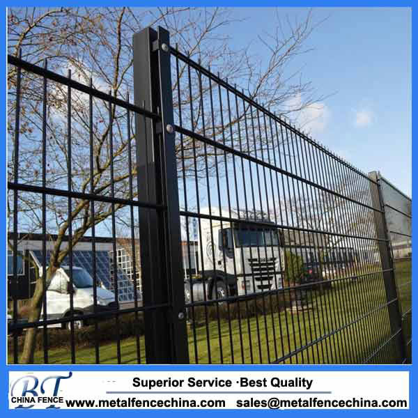 Powder Coated Metal Double Wire Mesh Fence