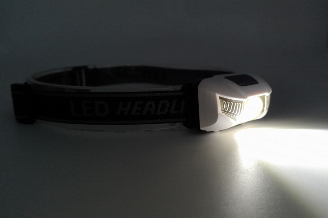 High Power CREE LED Headlamp with Red Warning LED