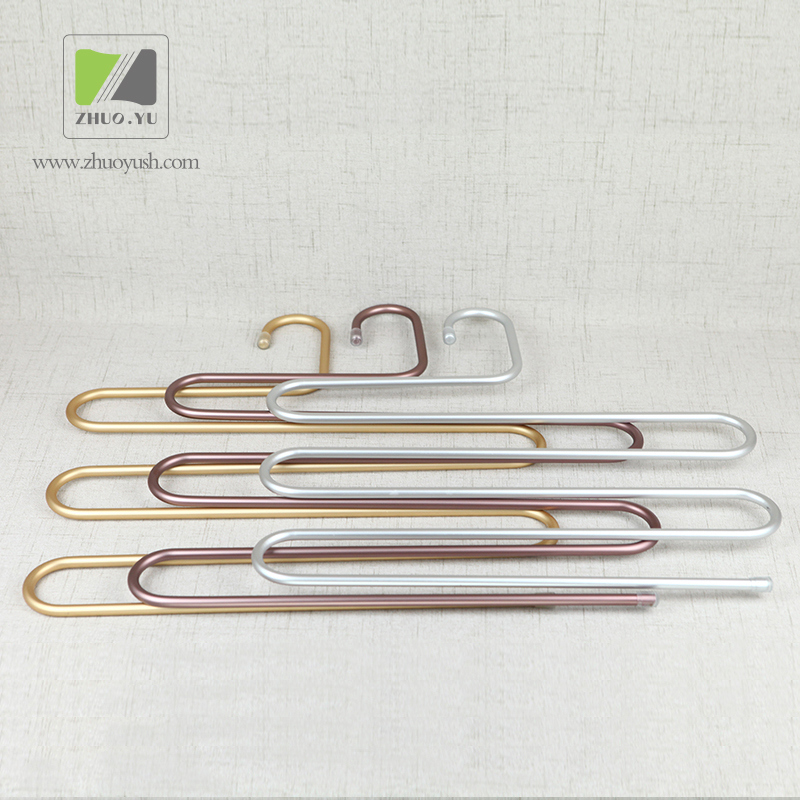 Multilayered Designed Aluminum Wire Cloth Hangers / Metal Pant / Skirt Hanger