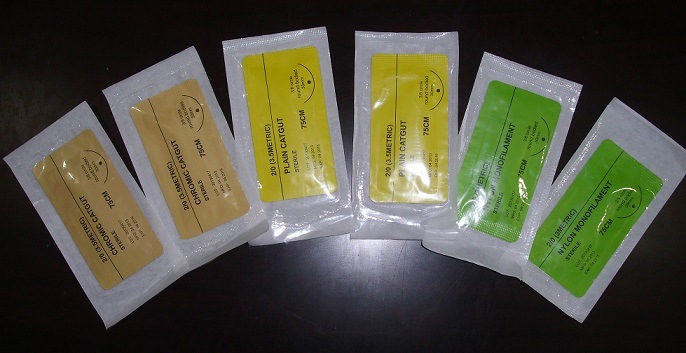 Medical Supply, Nylon Surgical Suture Synthetic Non Absorbable Suture