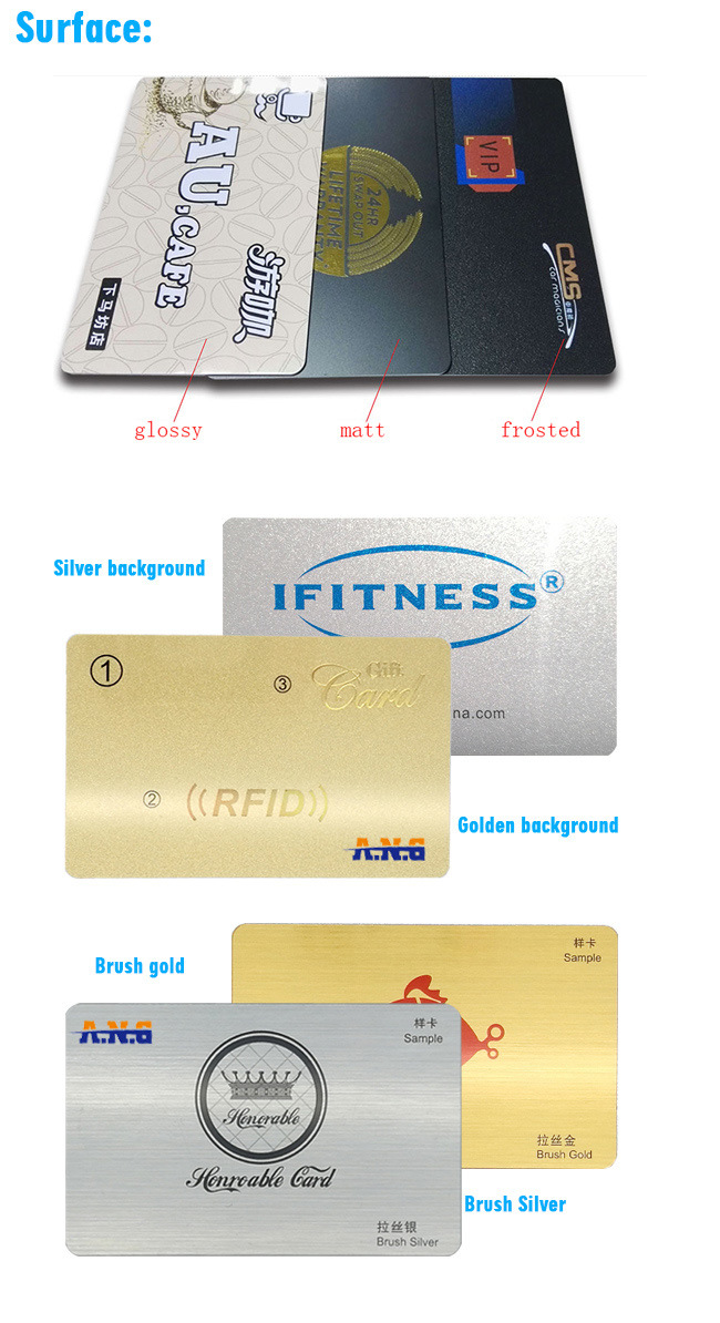 Personal Printing Membership Card RFID Card for Fitness Centre