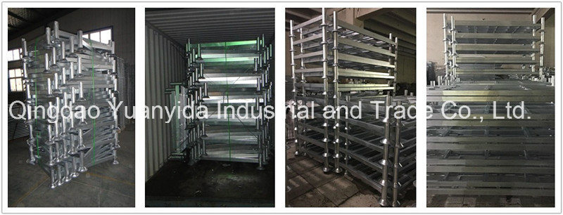 Post Stackable Heavy Duty Hot Galvanized Warehouse Steel Pallets