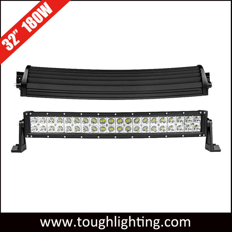 30 Inch 180W Dual Row Curved White LED Vehicle Roof Light Bars for Sale