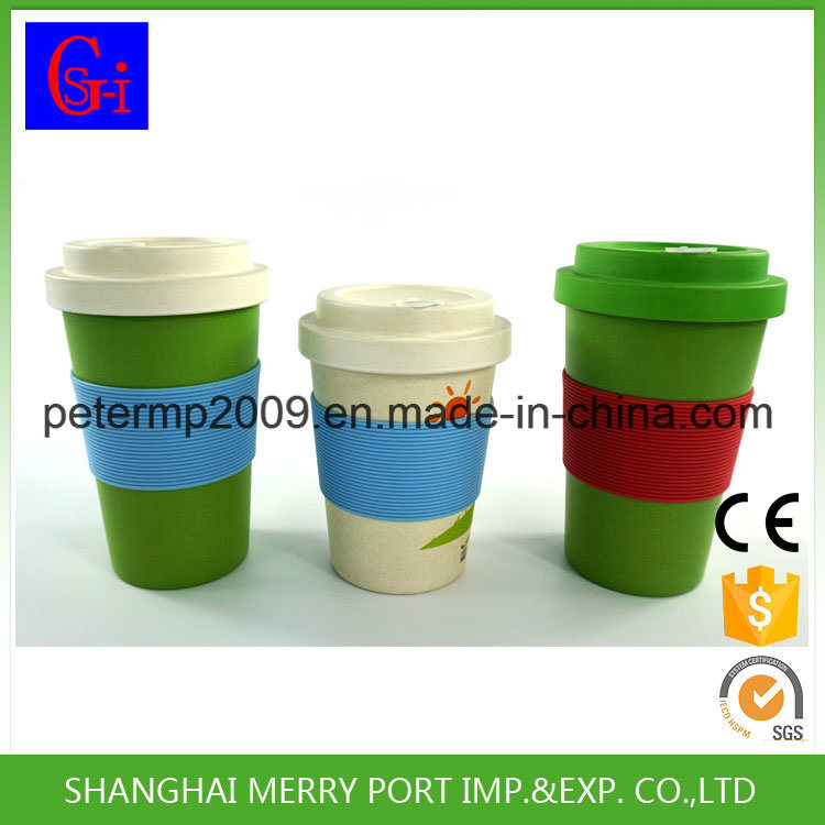 Non-Toxic Portable Biodegradable Bamboo Fiber Coffee Cup (SG-1104M)