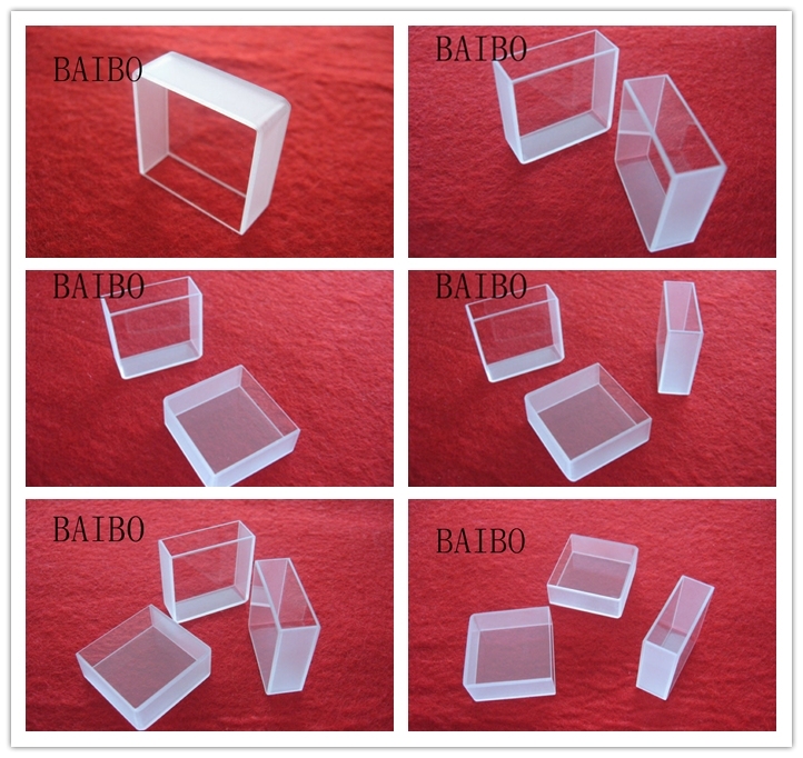 Frosted Wall Quartz Glass Cuvette