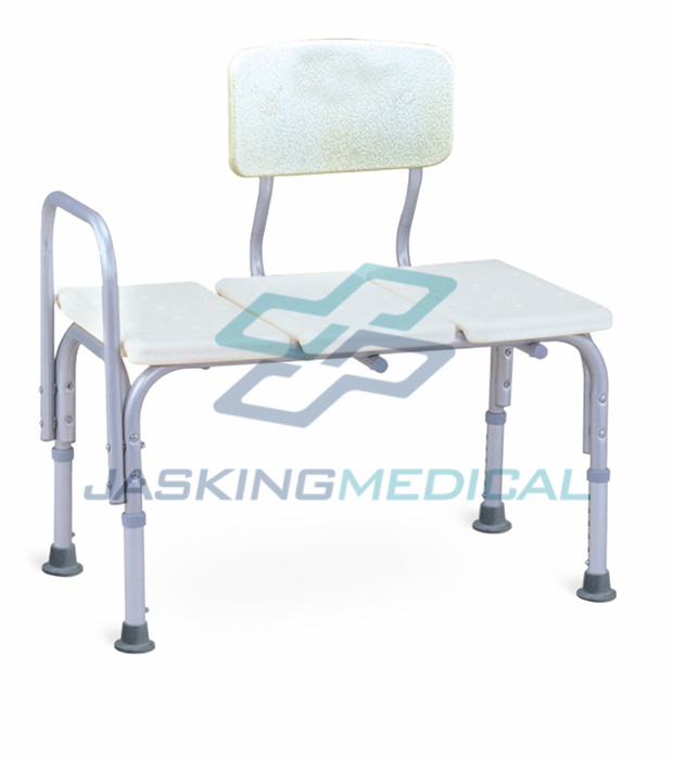 Aluminum High Back Bath Bench with Armrest