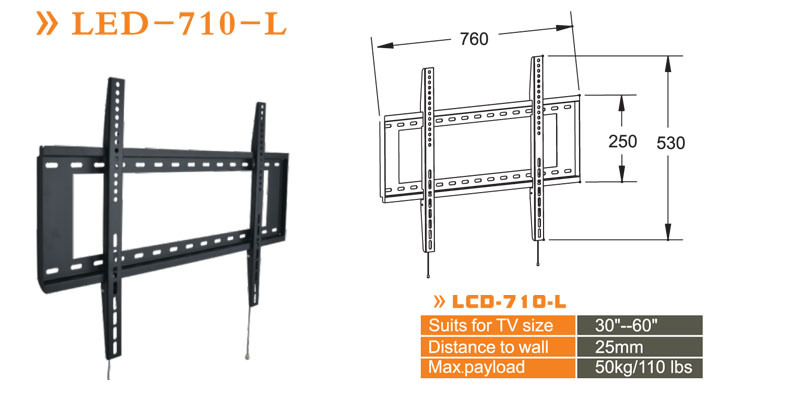 Adjustable LED/LCD TV Wall Mount Bracket LED-710-L