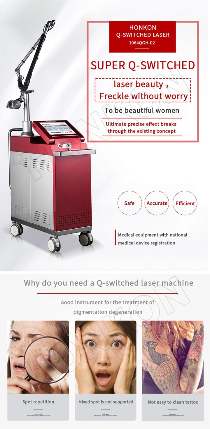 Medical Q Switched Pigment Tattoo Removal Machine