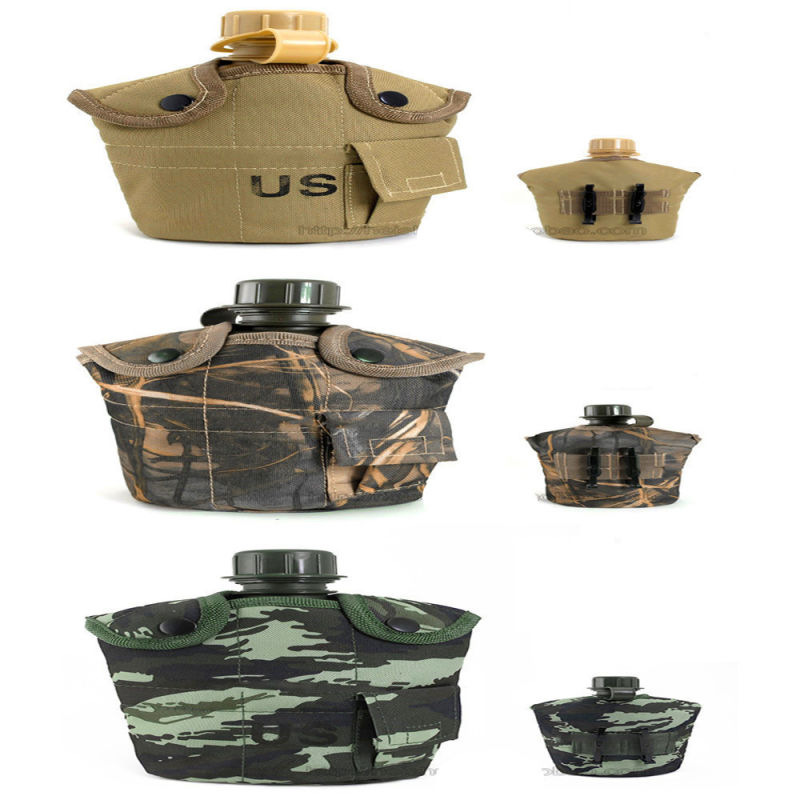 Military Tactical Camping Travelling Plastic Water Bottle Canteen