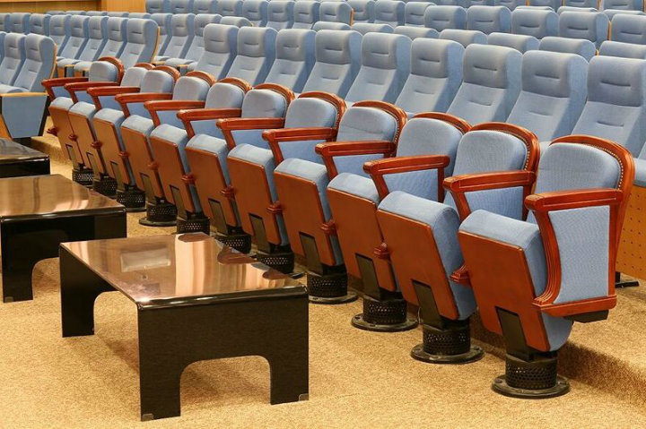 High Quality PU Leather Auditorium Theater Student Furniture