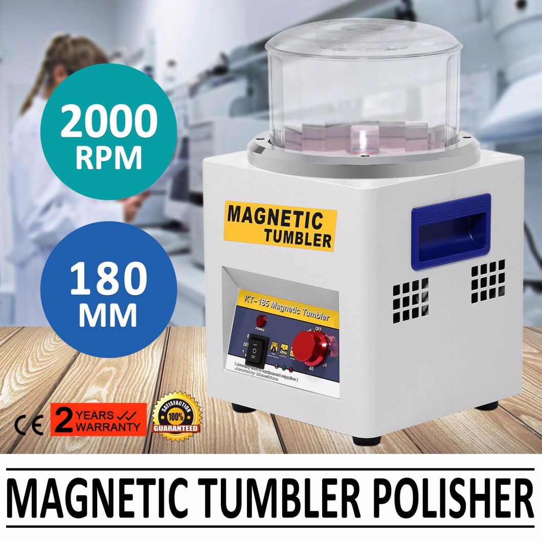 Magnetic Tumbler Jewelry Polisher Machine Polishing 4 Speeds
