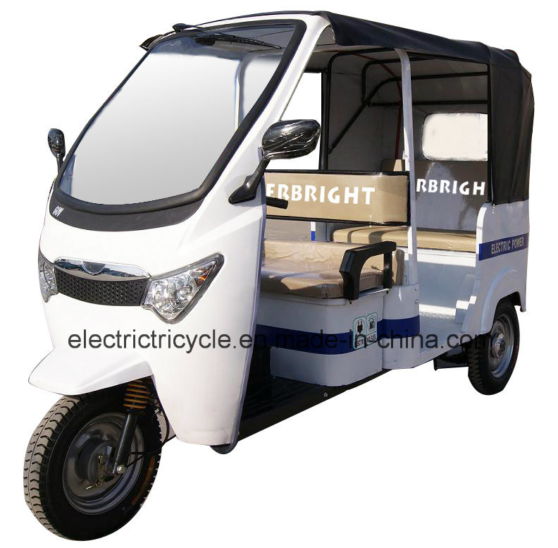 Electric 60V1000W 400kg Loading Capacity Powered Passenger Tricycle