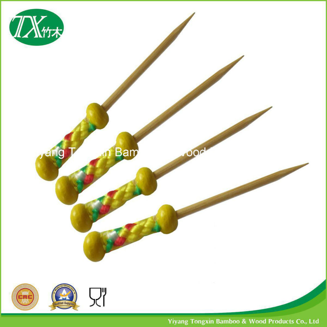 Disposable Mini Party Bamboo Cocktail Fruit Forks