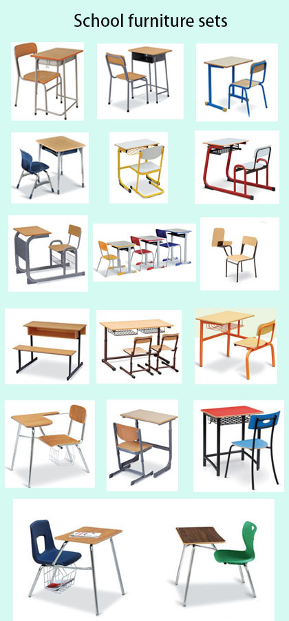 Plywood Panel Metal Frame Student Chair for Primary School