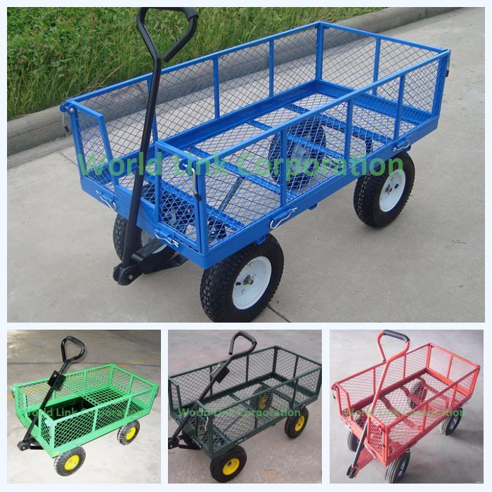 Heavy Duty Folding Garden Trolley Tool Cart