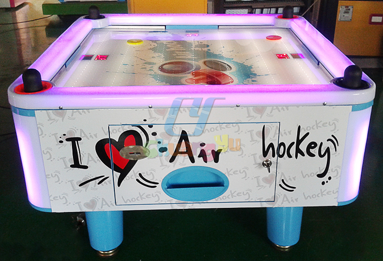 Adult Coin Operated Classic Arcade Games Air Hockey Table