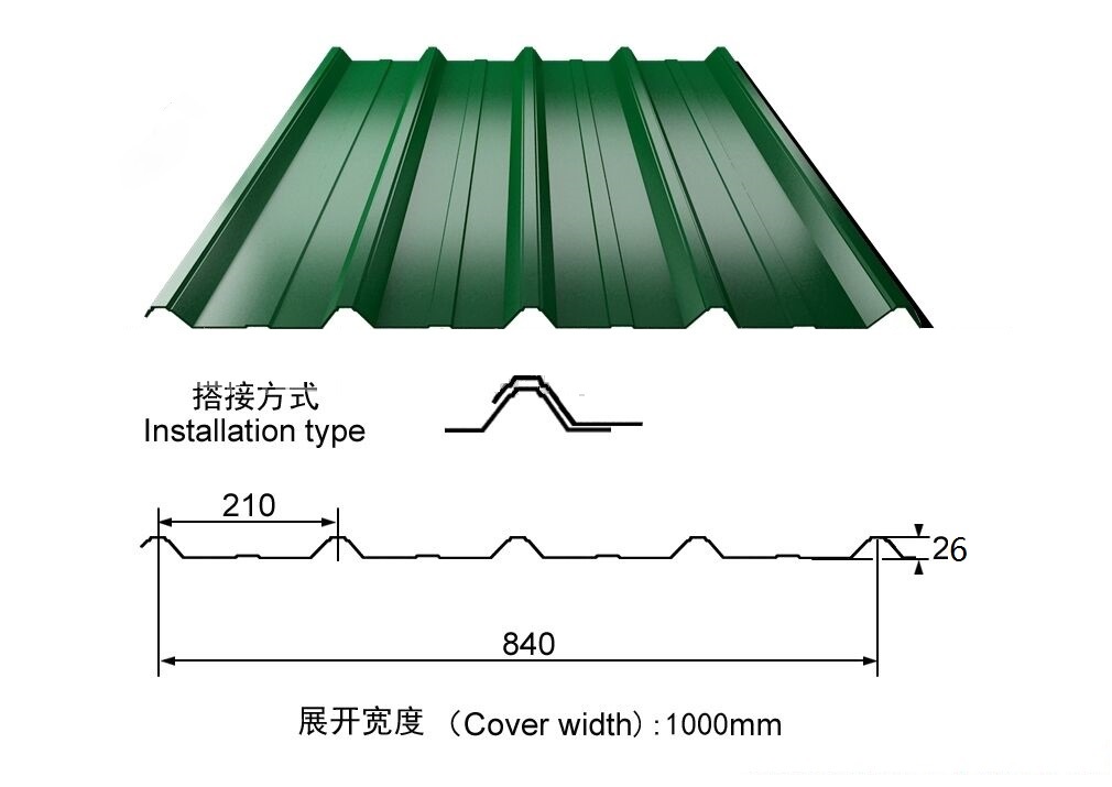 Top Sales Roof Application Prepainted Color Coated Corrugated Steel Sheet /Plate