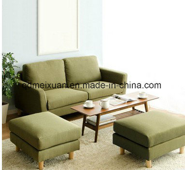 Contemporary and Contracted Nordic Small Family Sitting Room Cloth Art Sofa, Double Trio Bedroom Cafe Leisure Sofa (M-X3285)