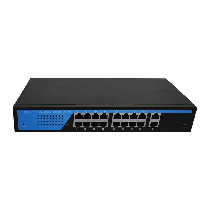 Lossless Transmission 16 48V Standard Poe Ethernet Switch Network Product