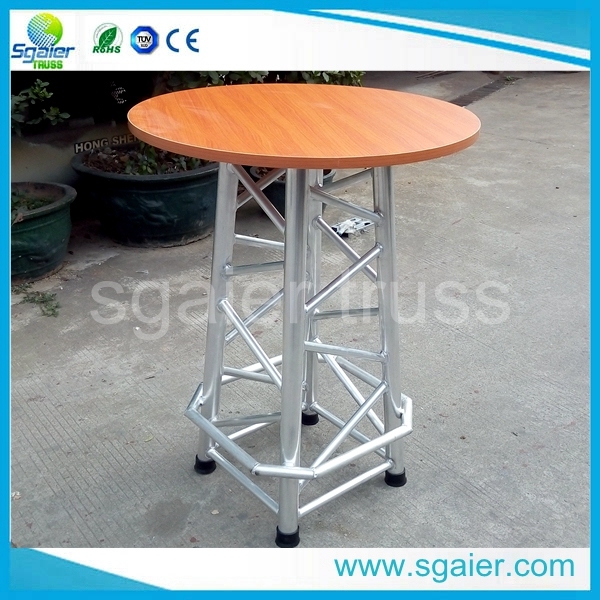 Solid Wood Bar Table and Aluminum Structure Bar Chair with Cheap Price
