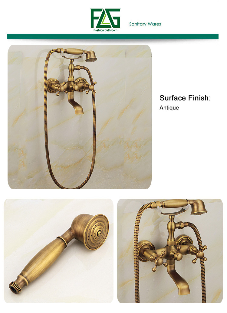 FLG Antique Telephone Design Shower Set with Tap