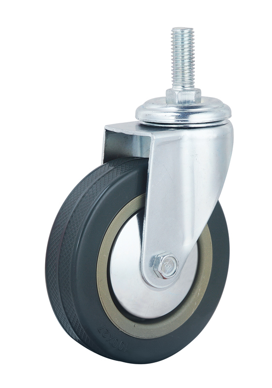 Grey Rubber/PVC Light Duty Castors