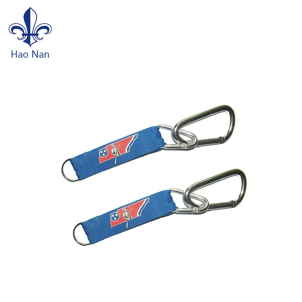 Custom High Quality Polyester Printed Carabiner with Kering