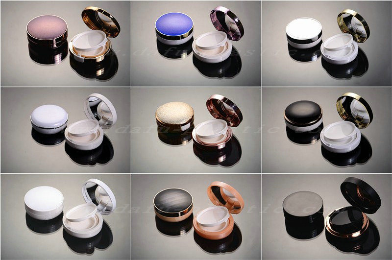 Luxury Round Cosmetic Packaging Compact Powder Case