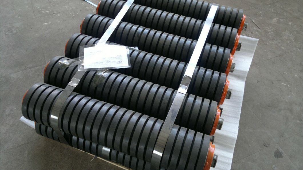 Rubber Coating Rubber Disc Idler/Conveyor Impact Roller