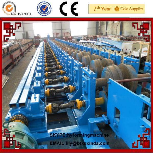 Highway Guardrail W-Beam Galvanized Steel Highway Guardrail Roll Forming Machine