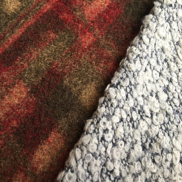 Boiled Wool Fabric, Knitting Tweed Fabric