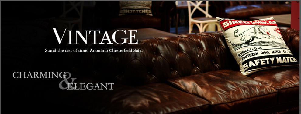 European Chesterfield Leather Sofa and American Retro Sofa