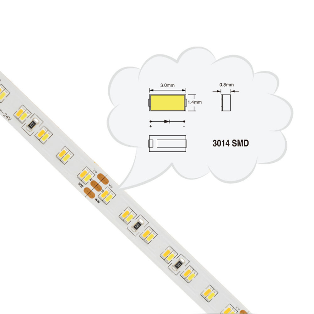 3014SMD 2in1 Color Temperature Adjustable LED Strip Light