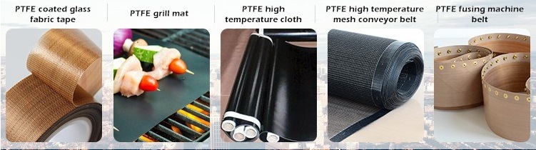 Colorful Food Dryer PTFE Fiberglass Open Mesh Conveyor Belt