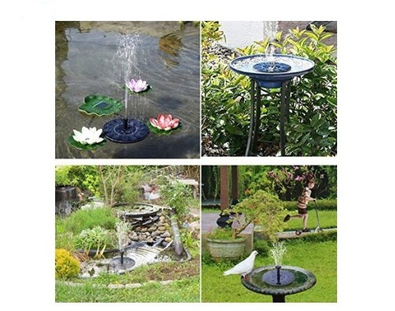 Solar Fountain Pump Garden Pond Bird Bath Water Pump