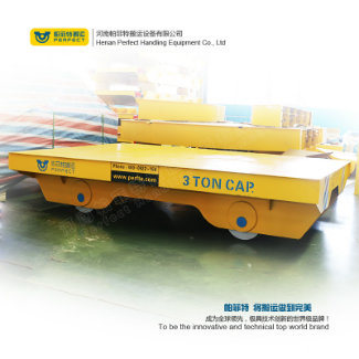 80 Ton Foundry Motorized Transfer Bogie Rail Mounted Carrier