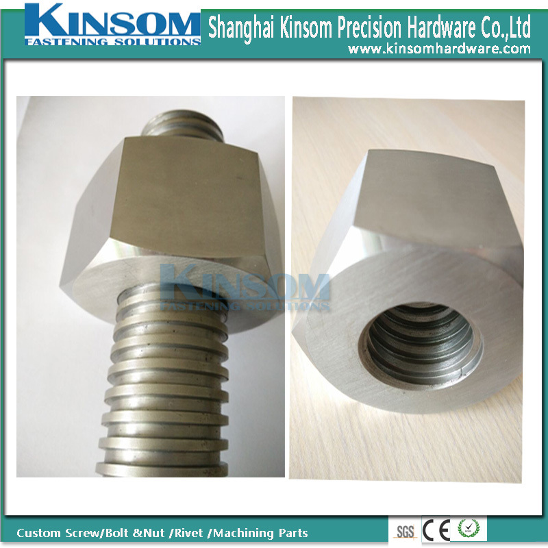 Hexagonal Nut with Custom M3-M27 Assembly with Threaded Rod Bolt