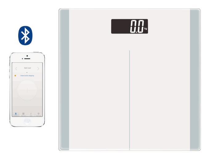 180kg Healthy Electronic Bluetooth LCD Display Body Digital Weighing Scale