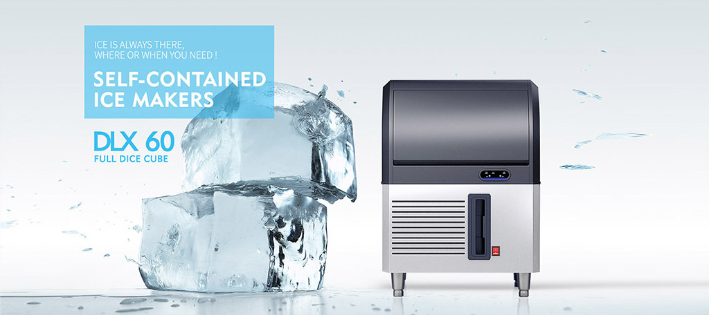 60kg/Day Air-Cooled Energy Saving Undercounter Ice Machine Ce Approved
