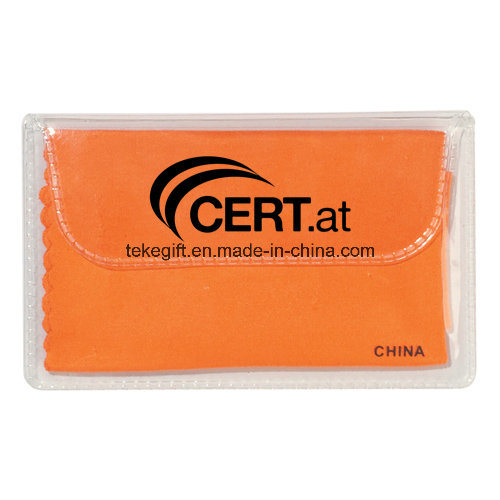 Business Promotional Gifts Microfiber Cleaning Lens Cloth in Case