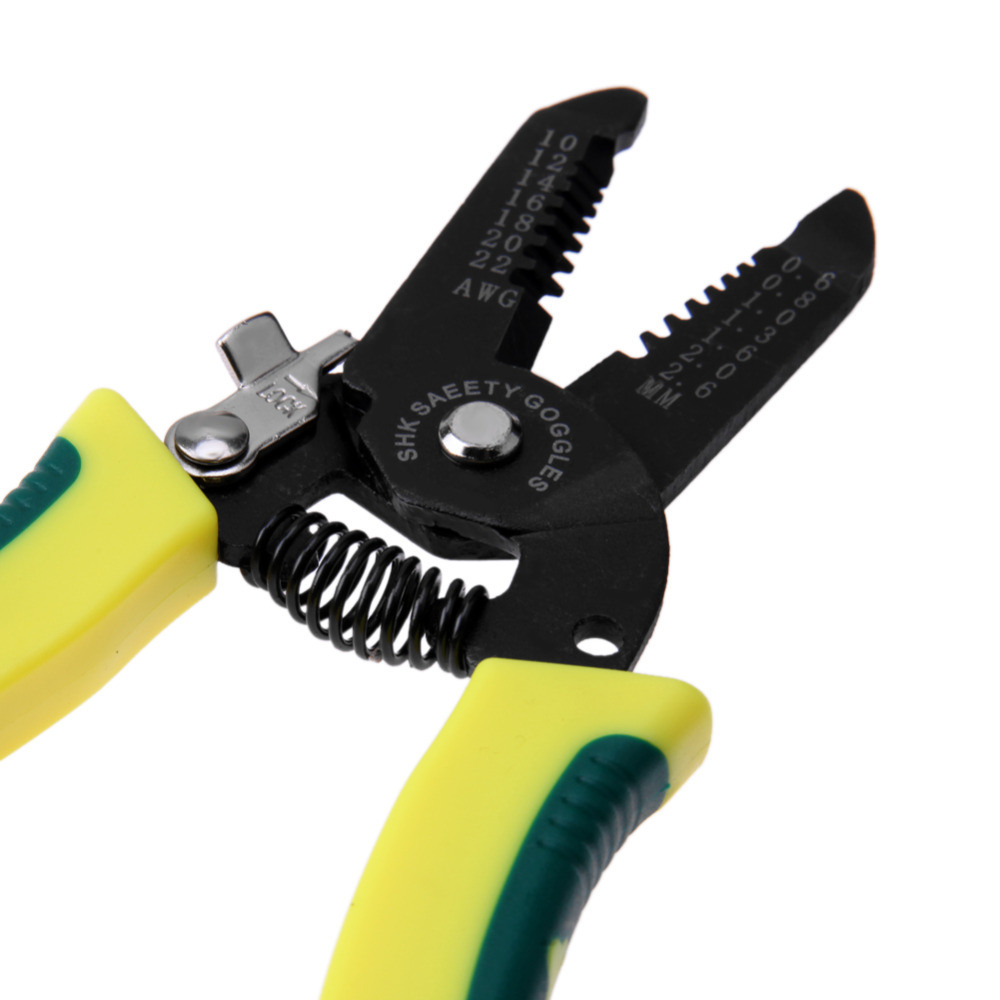 Portable Wire Stripper Pliers Crimper Cable Stripping Crimping Cutter Multi Hand Tool with Manganese Steel for Electrical Th4