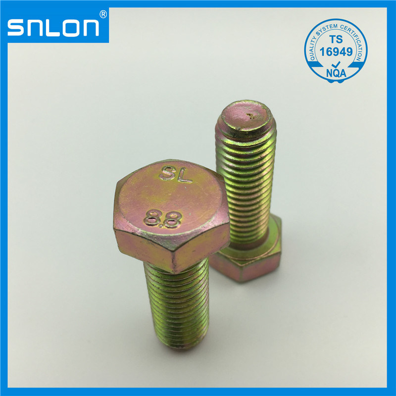 Galvanized Hex Cap Screw Hexagon Head Screw with High Strength