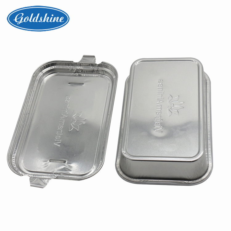 Aluminium Foil Airline Food Packaging Container Lunch Box