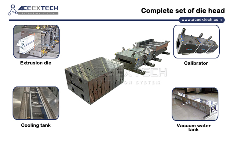 Plastic PVC PE PP WPC Wood Plastic Composite Window/Decking/Ceiling/Baseboard/Concrete/Building Profile Extrusion Making Extruder Extruding Production Machine