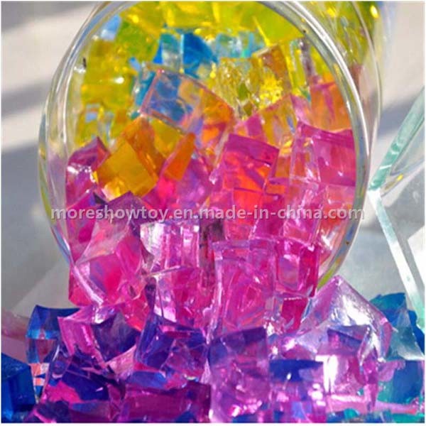 Hot Sale Water Double Color Cubes Water Beads Crystal Soil Decoration Wedding