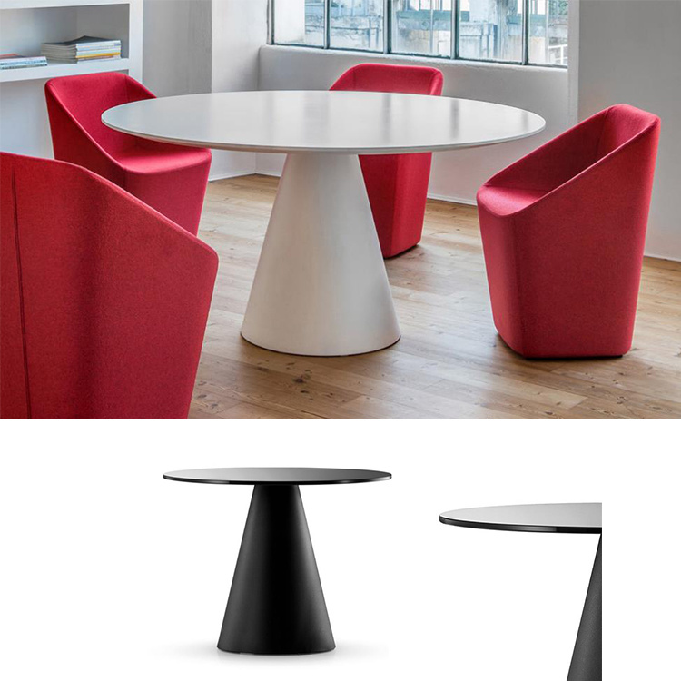 The Price of a Small Large 10' 48 60 Inches Oval Red White Conference Table for 10 Seats