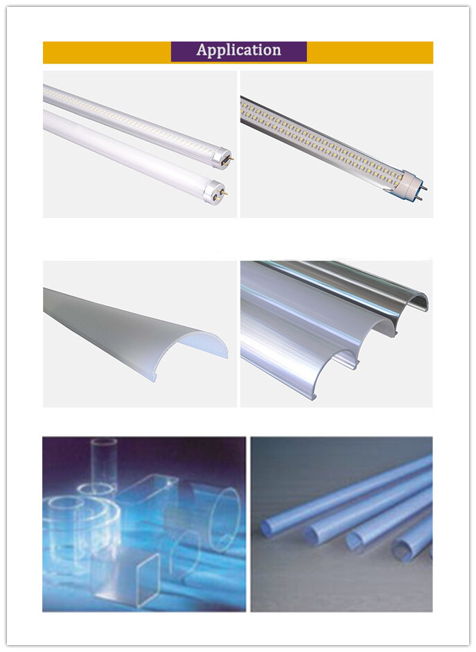 PC LED Light Tube Extrusion Machine/PS Light Transparent Tube Production Line/PC Plastic Profile Production Line