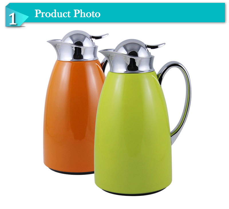 Stainless Steel Outer Glass liner Vacuum Flask Jug (JGCD)