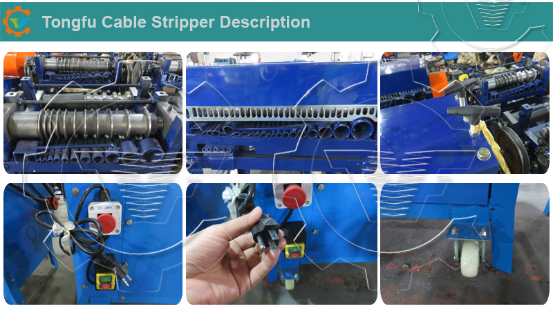 Electrical Wire Stripping Machine for Scrap Copper